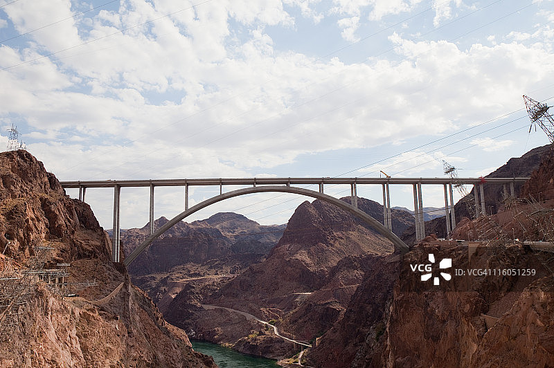 胡佛水坝绕道桥图片素材
