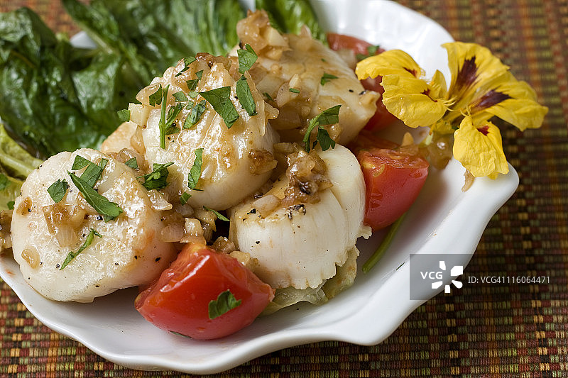 扇贝西班牙小吃图片素材