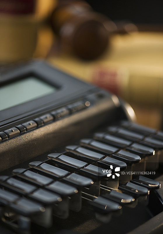 美国新泽西州泽西市，速记机图片素材