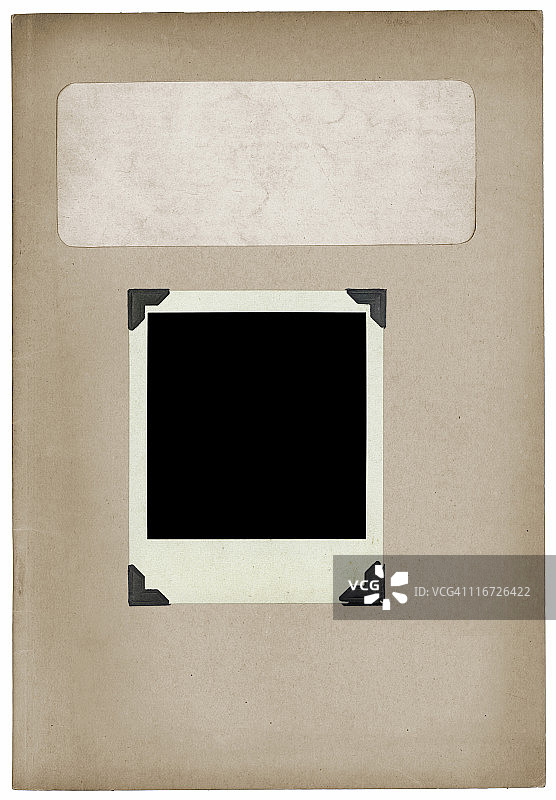 带照片和边角的档案图片素材