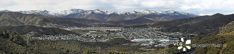 沉睡的Wainuiomata的寒冷冬日图片素材