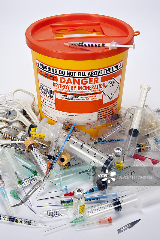 医疗锐器收集箱图片素材