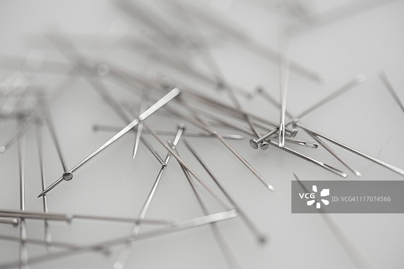 大头针和针特写图片素材