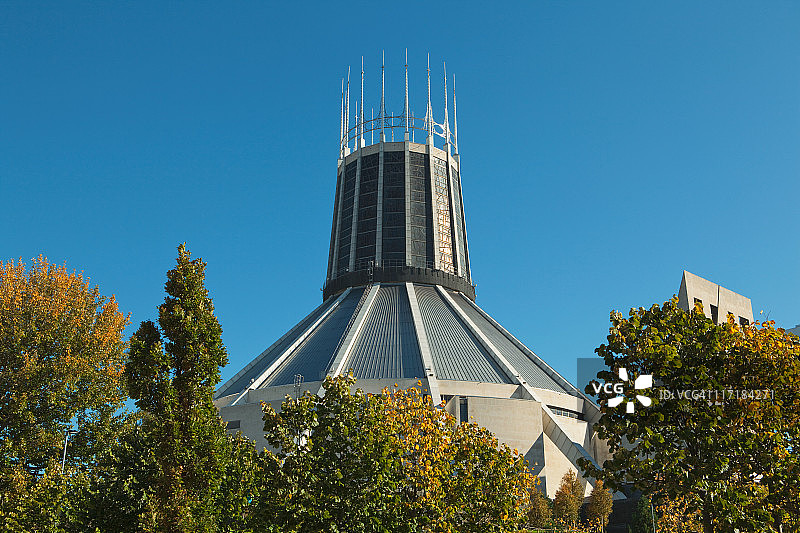 英国利物浦大都会大教堂图片素材