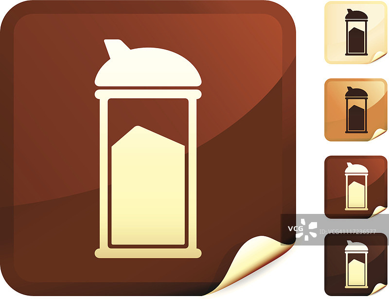 餐用糖罐网络免版税矢量艺术图片素材