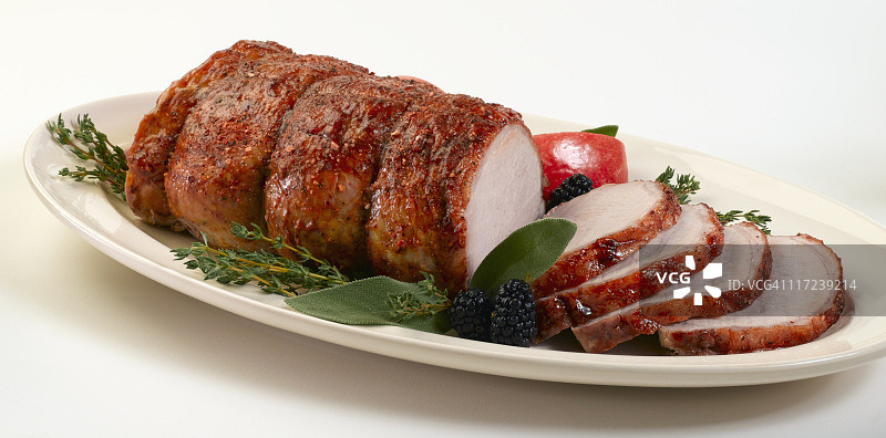 烤猪里脊图片素材