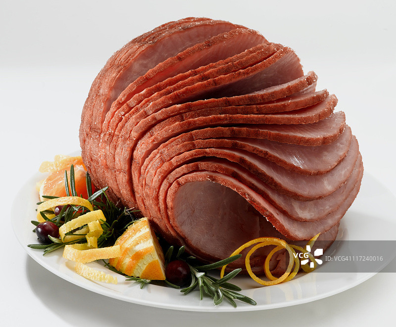 螺旋切片火腿图片素材