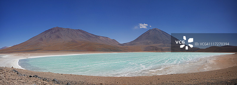 绿湖全景图片素材