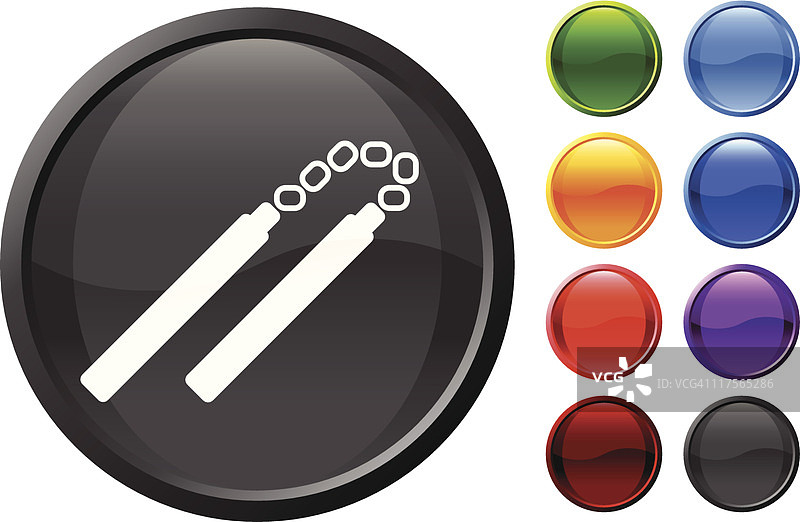 忍者双截棍免版税矢量素材图片素材