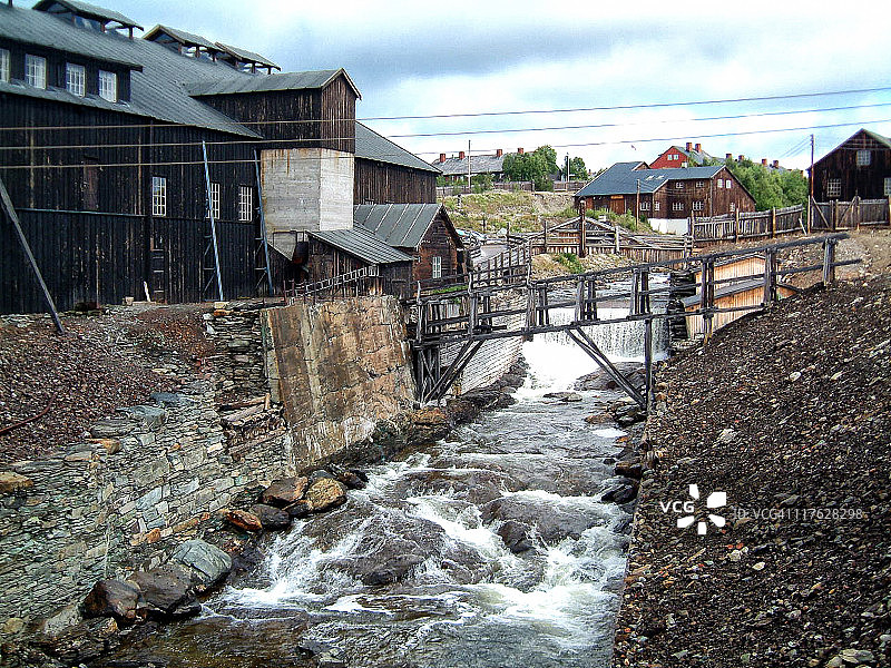 旧矿业小镇图片素材