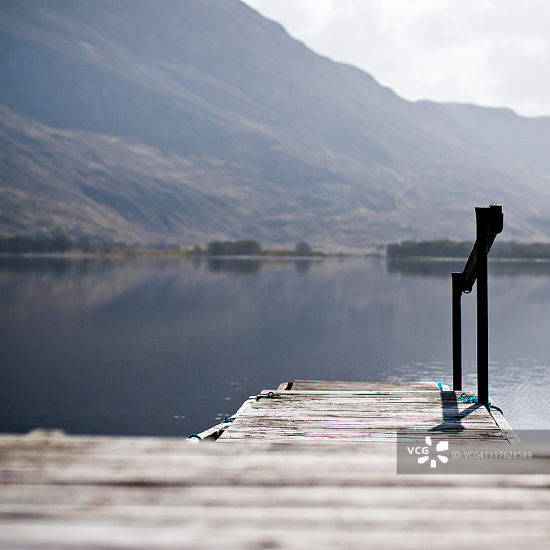 马里湖码头图片素材