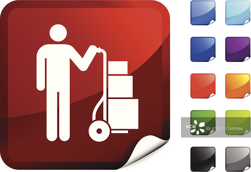 搬运工免版税矢量艺术图片素材