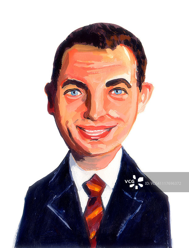 有着清澈蓝眼睛的商人图片素材