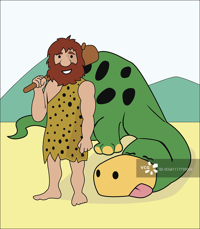 穴居人图片素材