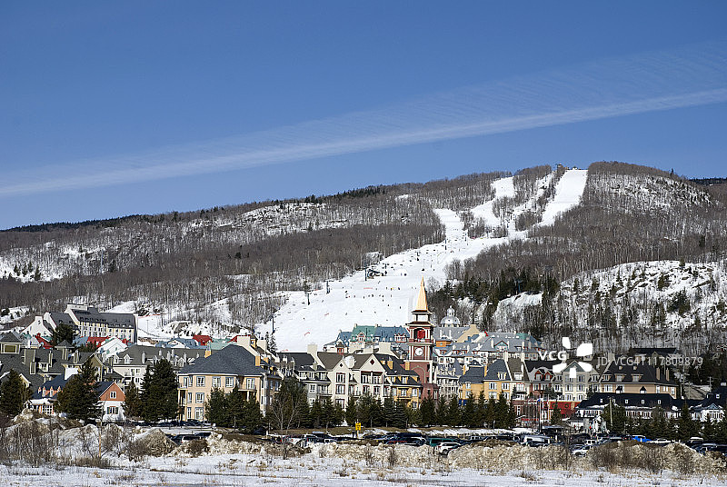 滑雪胜地全景图片素材