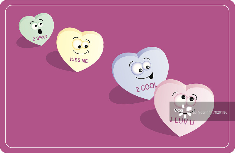 糖果爱心游行图片素材