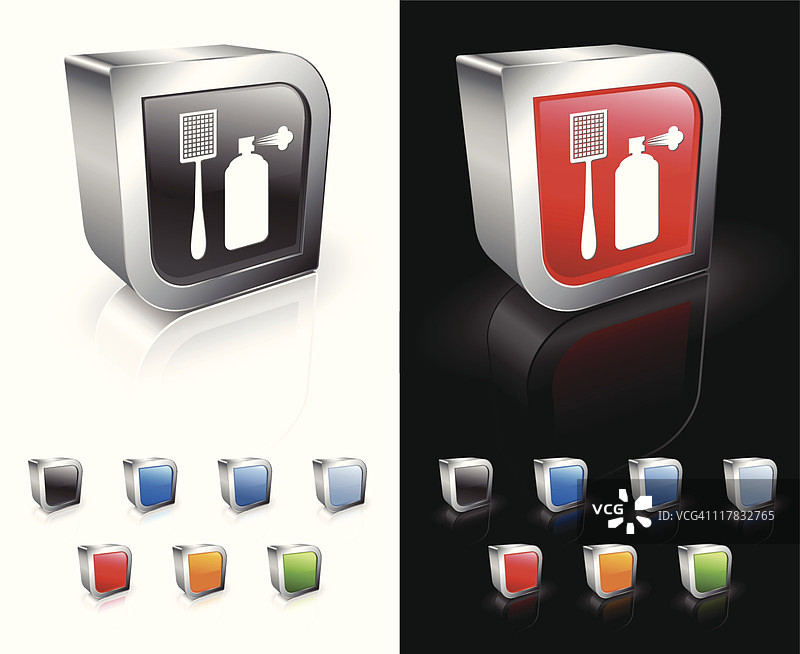 害虫防治用品3D免版税矢量艺术图片素材