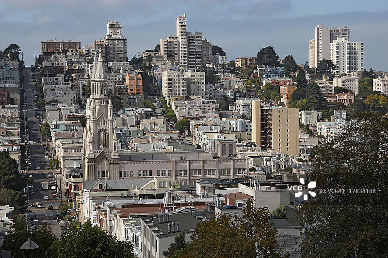 旧金山俄罗斯山图片素材