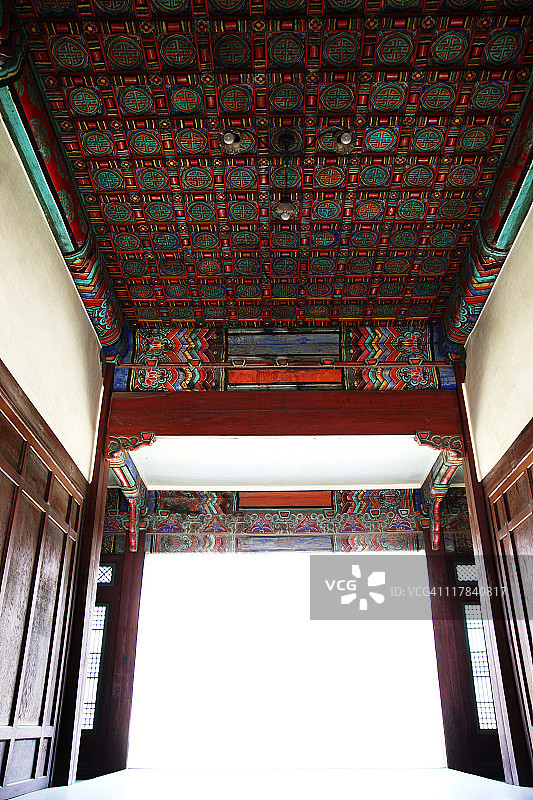 韩国形象、Changdeokgung、传统模式图片素材