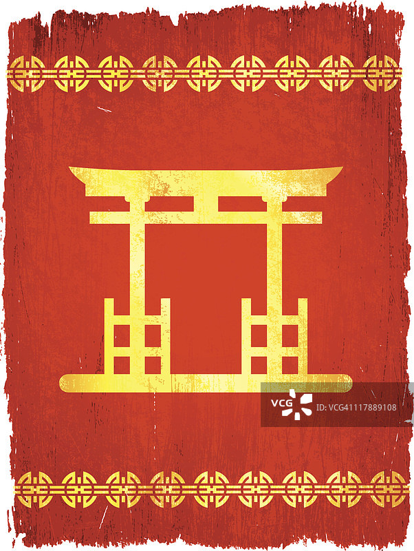 免版税矢量背景上的寺庙入口图片素材