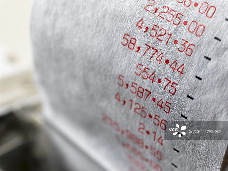 计算器纸带图片素材