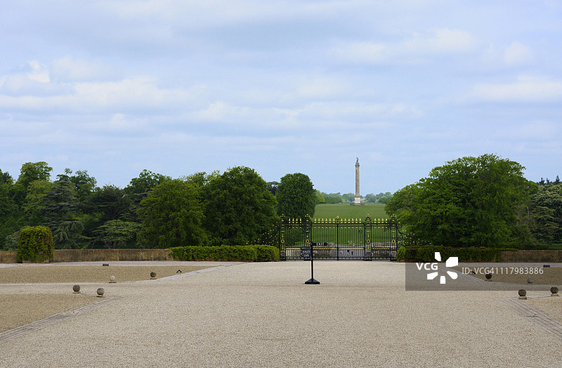 布莱尼姆宫的胜利柱图片素材