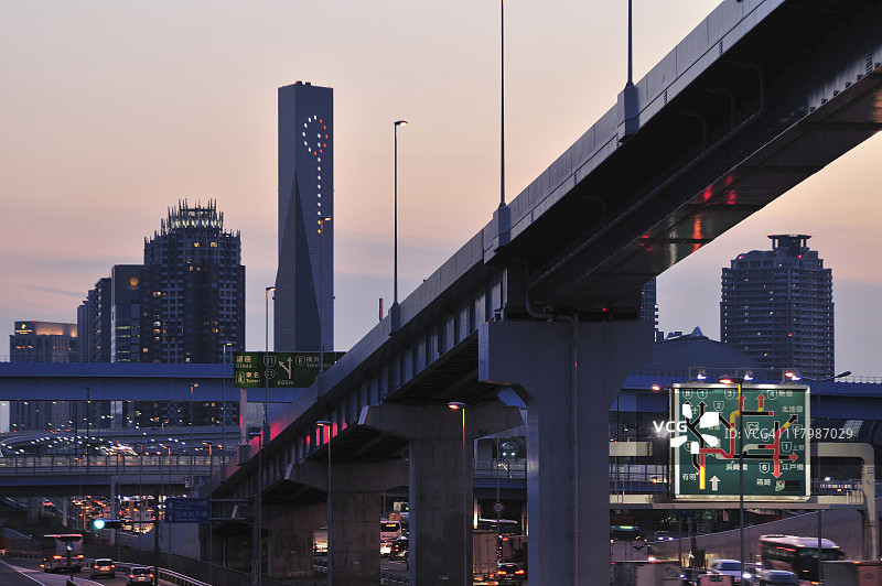 御台场的路标图片素材