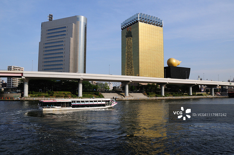 隅田川的朝日啤酒厂图片素材