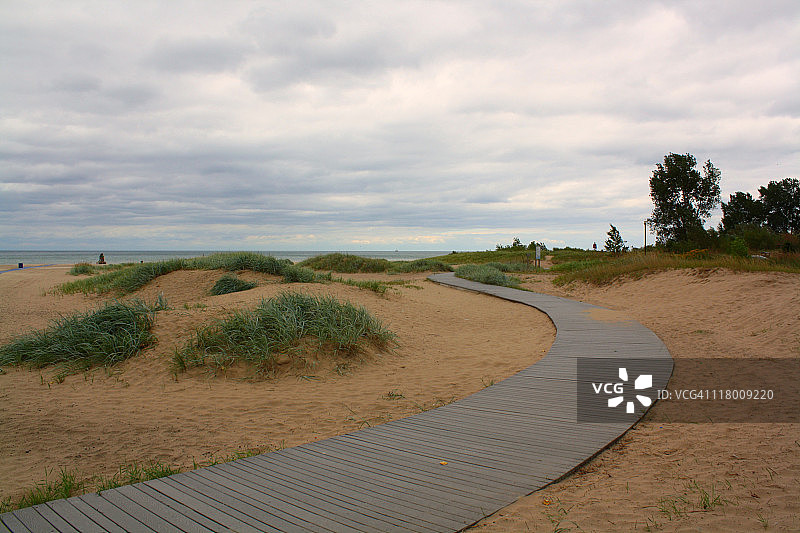 威斯康星州北滩-拉辛图片素材