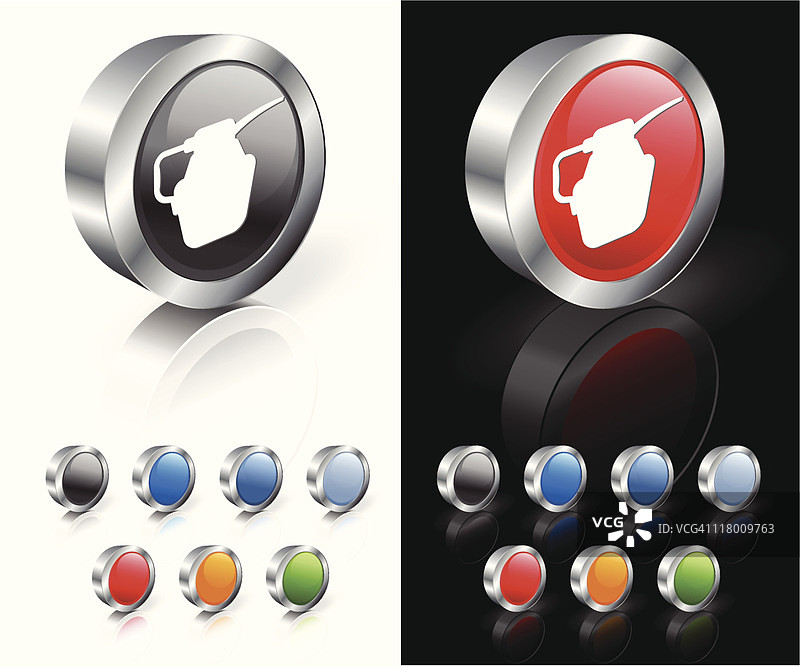 3D免版税油罐矢量艺术图片素材