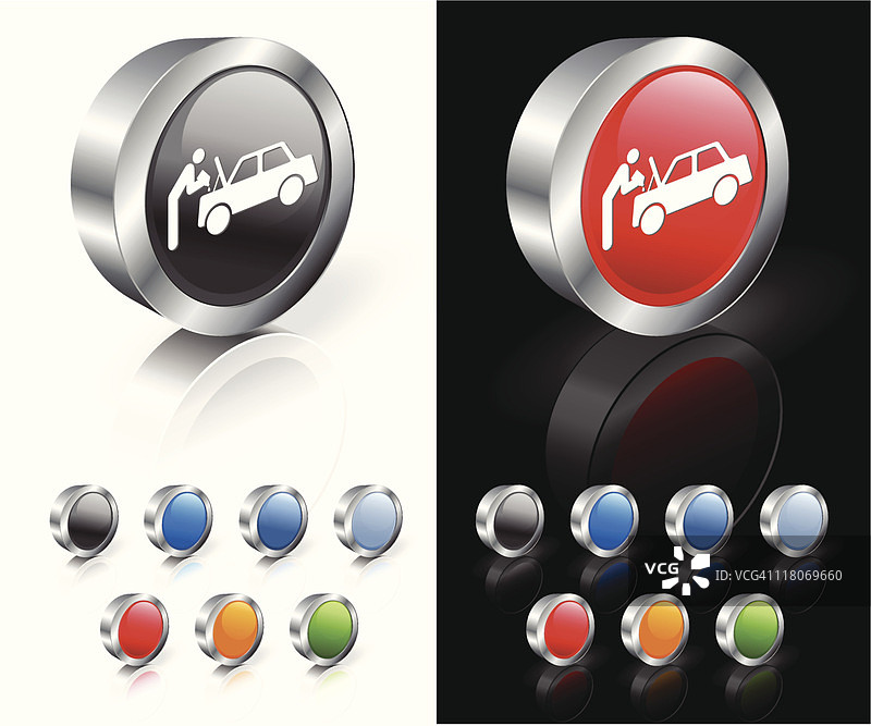 汽车修理工3D免版税矢量图图片素材