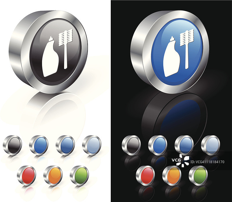 清洁用品3D免版税矢量素材图片素材