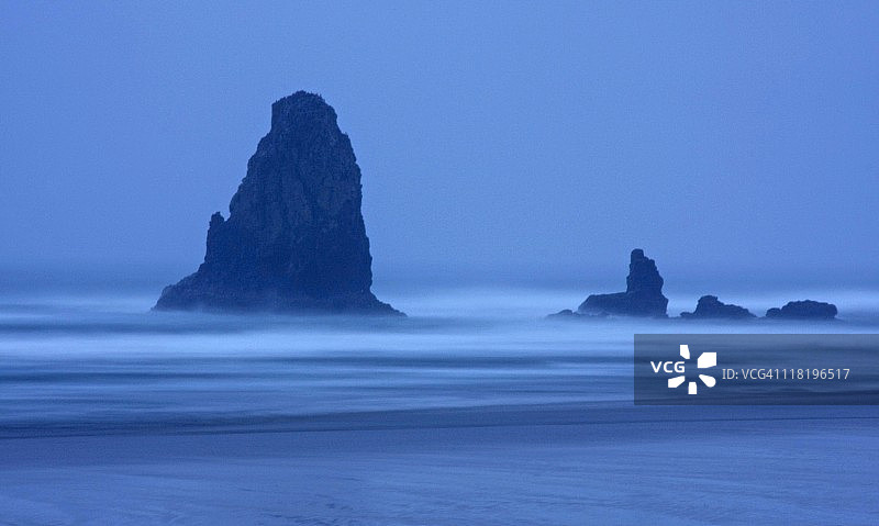 加农海滩的黄昏图片素材