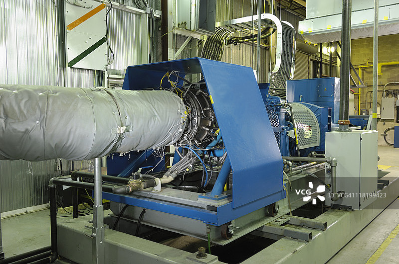 燃气轮机发电机组安装图片素材