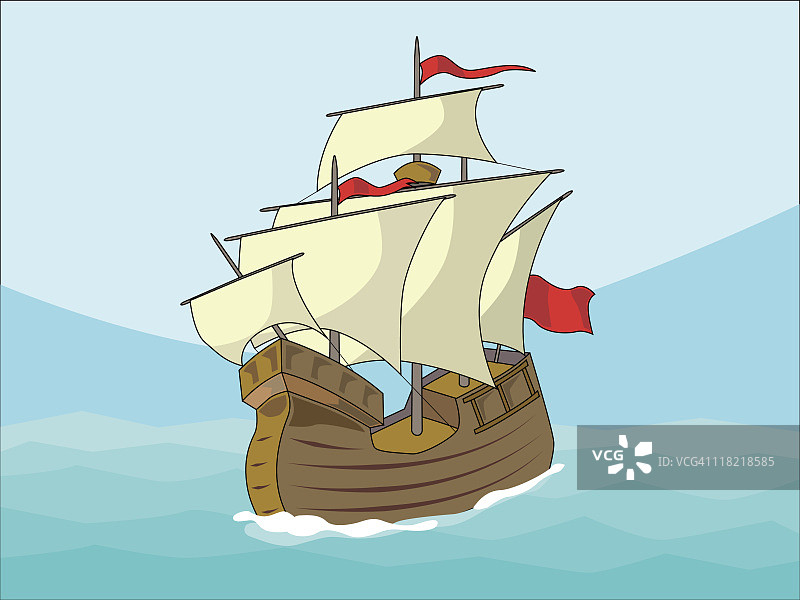 卡拉维尔帆船图片素材