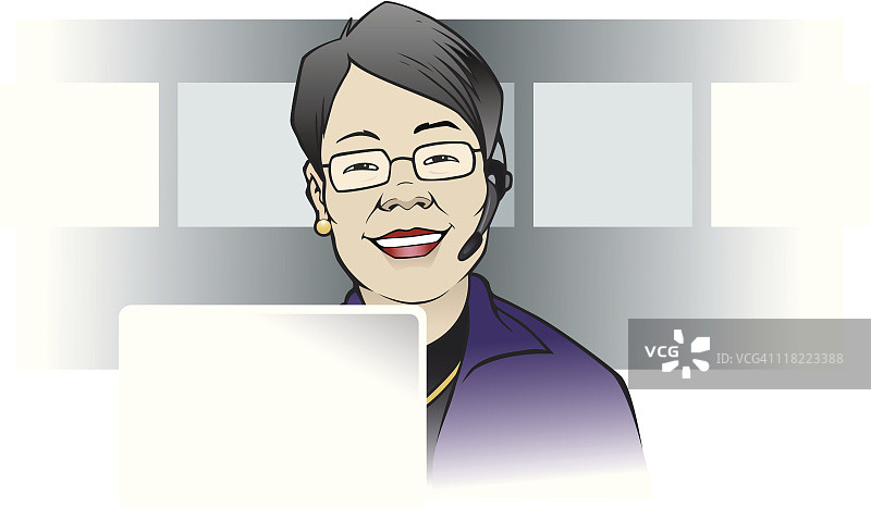 客户服务女士图片素材