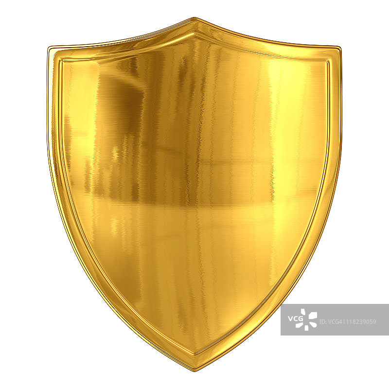 光泽金色盾牌图片素材