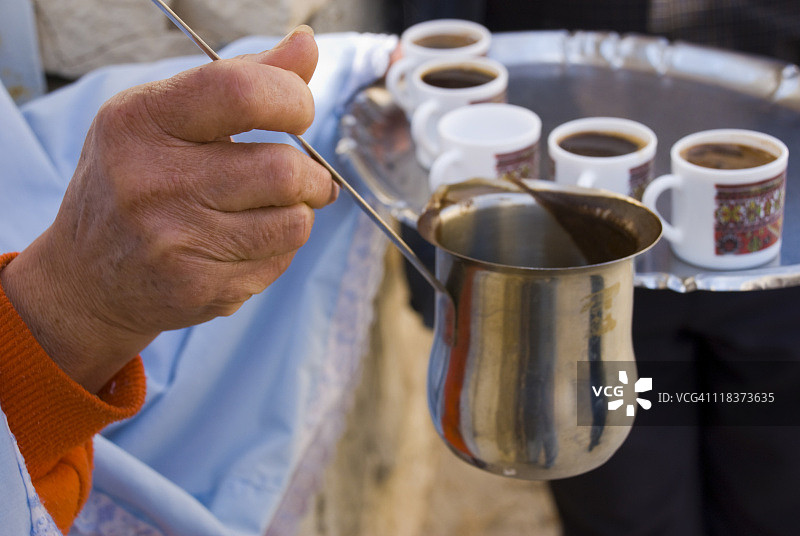 耶路撒冷的巴勒斯坦人热情好客图片素材