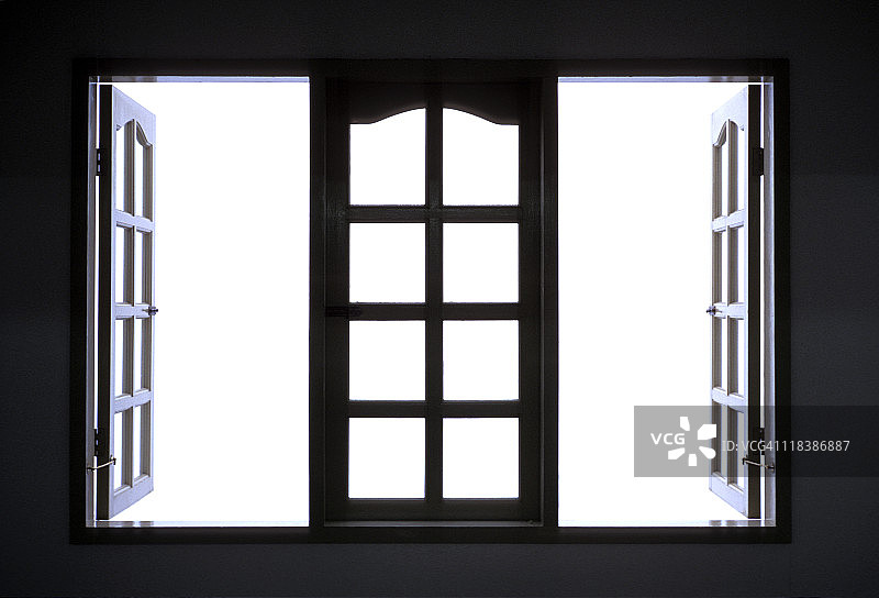 打开的窗户图片素材
