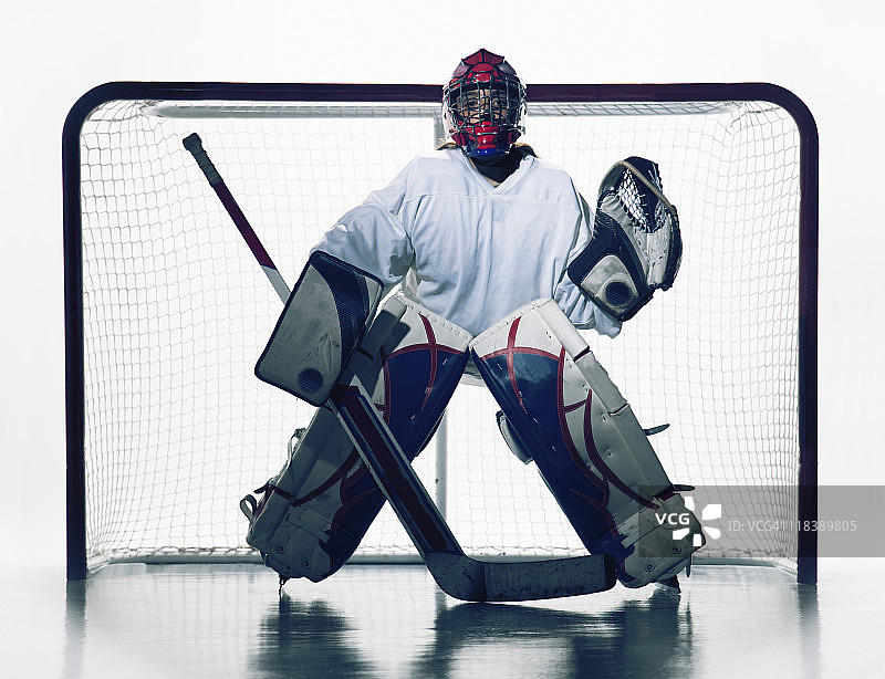 冰球守门员图片素材