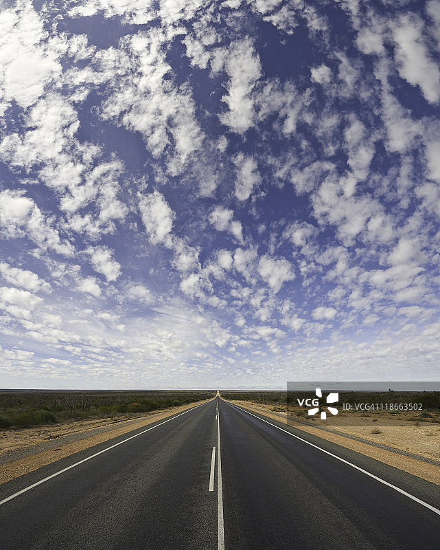 艾尔高速公路，纳拉伯平原，澳大利亚图片素材