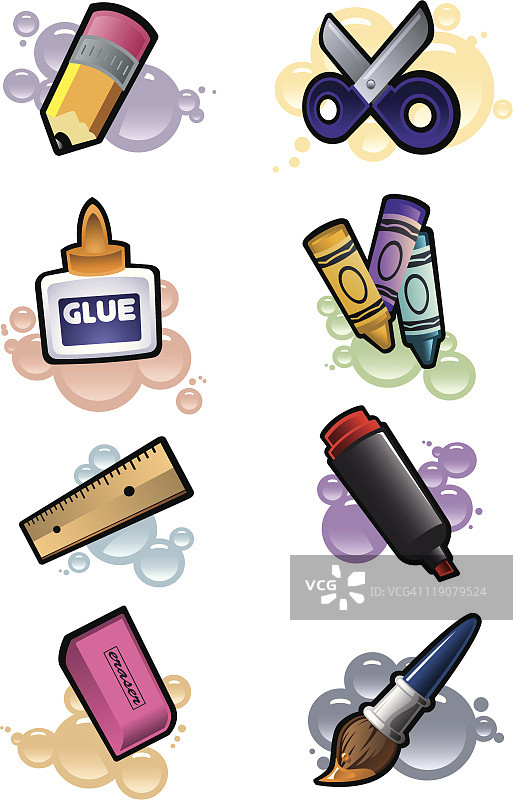 美术课与学习用品图片素材