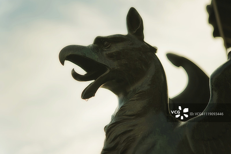 奥地利议会大厦的狮鹫图片素材