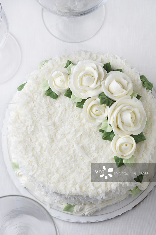 椰子蛋糕图片素材