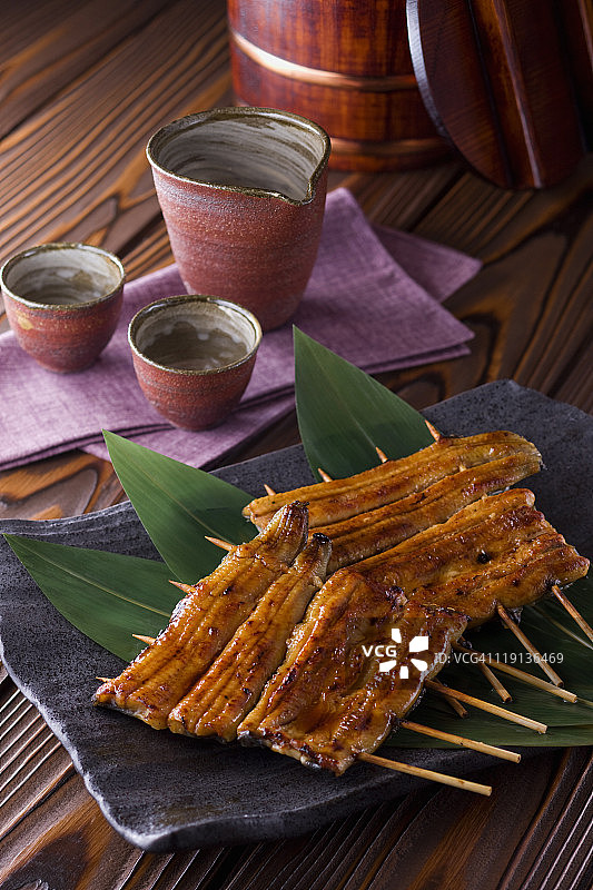 鳗鱼串烧图片素材