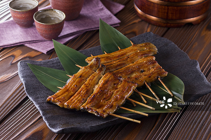 鳗鱼串烧图片素材