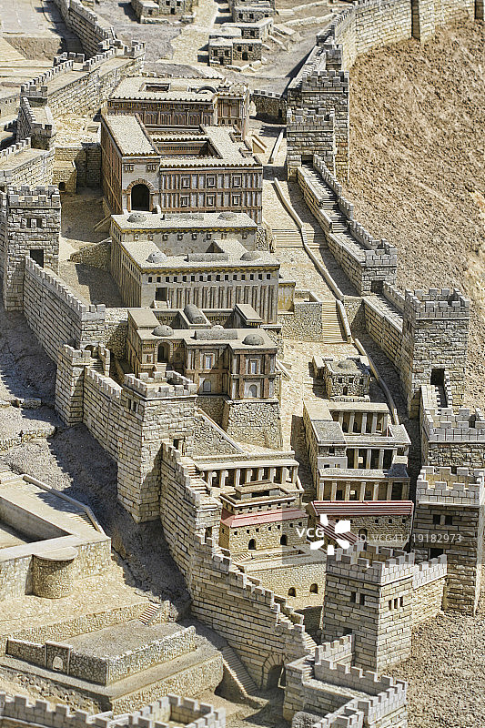 耶路撒冷圣城大卫城模型图片素材