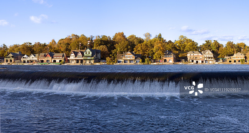 宾夕法尼亚州费城船屋街图片素材