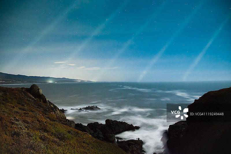 海面上的光线图片素材