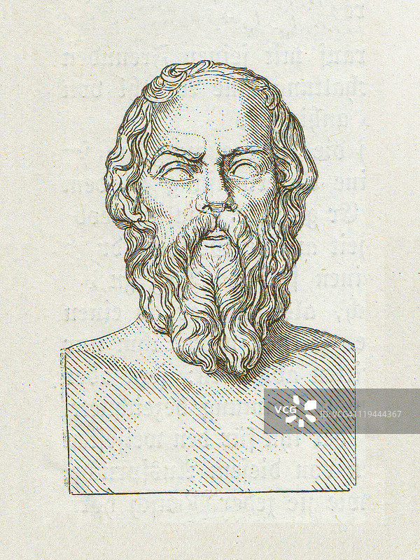 苏格拉底（公元前469-399年），希腊哲学家图片素材